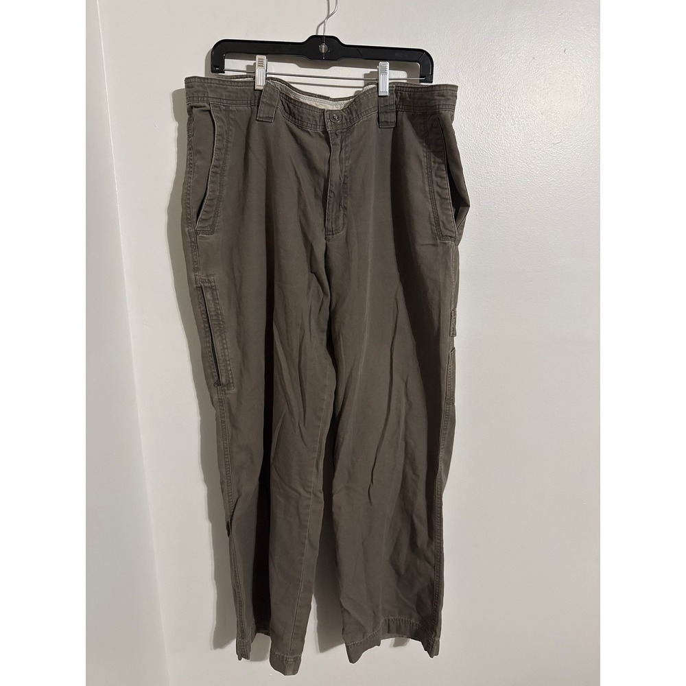 Columbia Omni-Shield Mens Cargo Pants 38x32 Brown Cotton Canvas Hiking AM8564